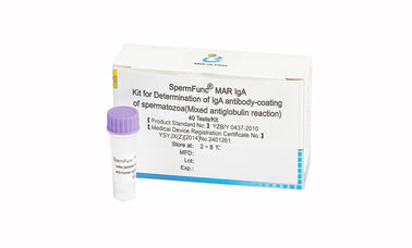 정자의 IgA 항체 코팅의 결정을 위한 40T/Kit 남성 진단 장비